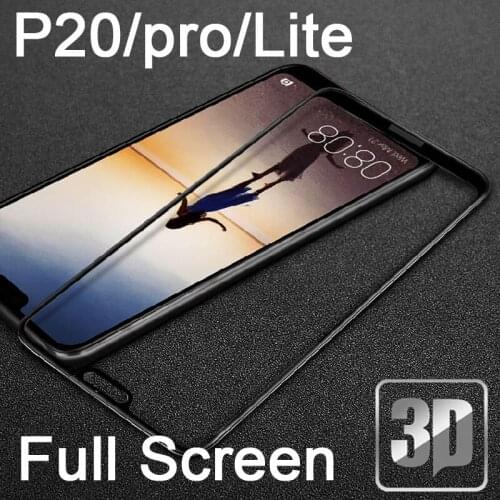 9H 3D Tempered Glass LCD Curved For Huawei P20 Full screen protectors Film cover For Huawei P20 Pro P20 Lite Protective film