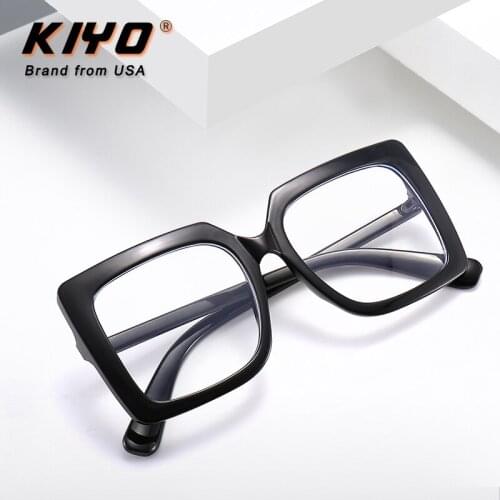 KIYO Brand 2020 New Women Men Fashion Optical Frame PC Eyeglasses Frames Polygonal Spectacles Glasses High Quality Eyewear 3927