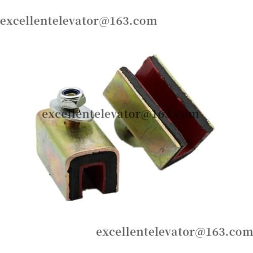 Red Elevator Guide Shoe Length Length 65mm Flat Groove Width 16mm Use for Schindler 1 Pack=4 Pieces