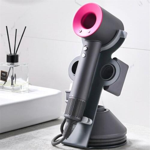 Minimalism Bathroom Organizer Stand Type Hair Dryer Holder Portable Bracket Super Magnetic Storage Rack Bathroom Shelf For Dyson