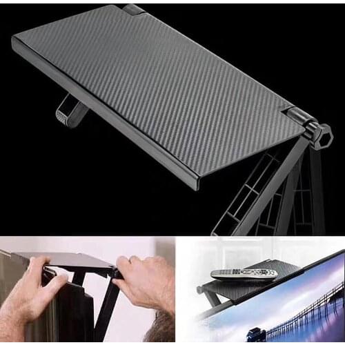 Non-slip Design Computer Monitor Screen Cable Box Speaker Storage Rack Holder Shelf Organizer Storage Shelf Storage Rack