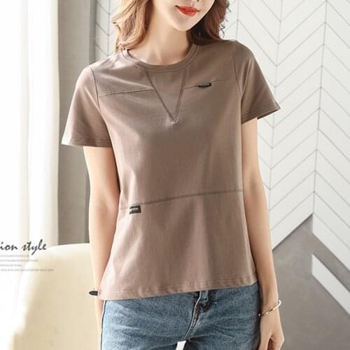 New Casual Cotton Summer Fashion Blouses O-Neck Shirts For Womens Tops Large Size 4XL Women Basic Clothing 2021 Blusas Female