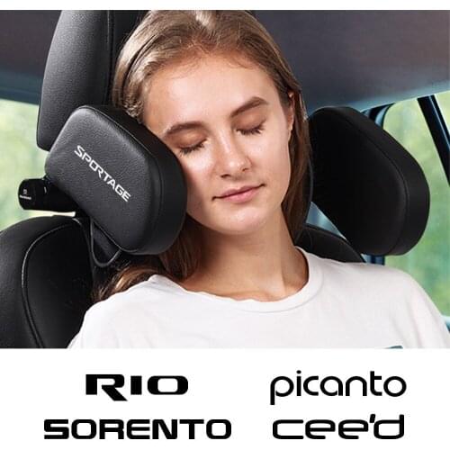 Car Seat Headrest Pillow Neck Cushion For Kia Sportage Rio Picanto Sorento Ceed Optima Soul Forte Cadenza K9 Sedona Telluride