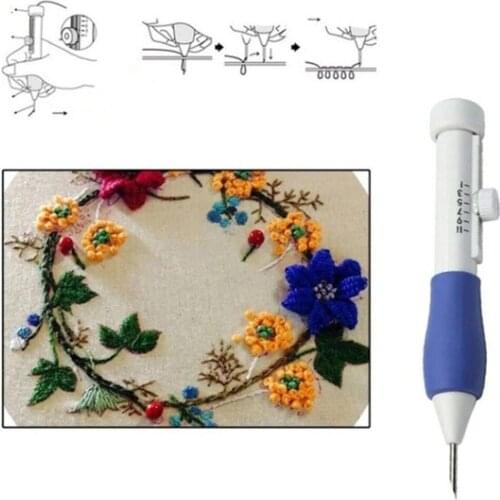 DIY craft pen magic pencil embroidery interchangeable punch thimble sewing accessories embroidery needle sewing embroidery pen