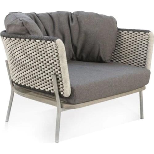 Outdoor Rattan Terrace Hotel Restaurant Soft Decoration Project Model Room Living Courtyard Villa Sofa Table and Chair