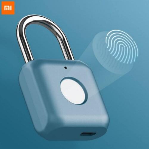 Xiaomi Mijia YD Intelligent Smart Fingerprint Lock USB Charging Anti-Theft Keyless Lock Padlock Home Office NEW