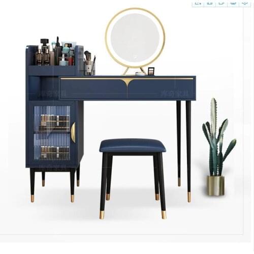 Retractable dresser net red ins style simple modern dressing table bedroom small unit storage cabinet