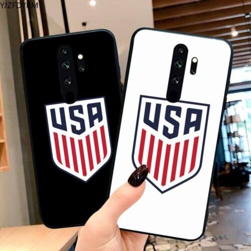 YJZFDYRM America USA Flag Coque Shell Phone Case for Redmi Note 9 8 8T 8A 7 6 6A Go Pro Max Redmi 9 K20