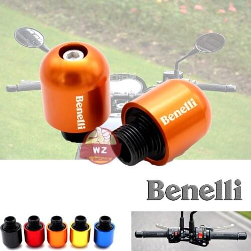 Accesorios de la motocicleta CNC apretones de manillar Bar termina tapa deslizante logotipo láser para Benelli TNT BN 600 de 300