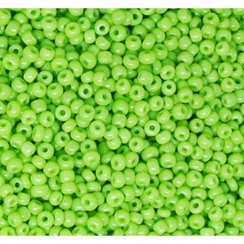 16g 1000pcs 2mm 12/0 Green Color Round Opaque Loose Spacer Beads Cezch Glass Seed Bead Handmade Jewelry Making DIY Garment Bead