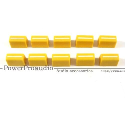 20pcs/lots Channel Crossfader Fader Cap Knob For RANE 56 RANE TTM56 TTM 56s(yellow)