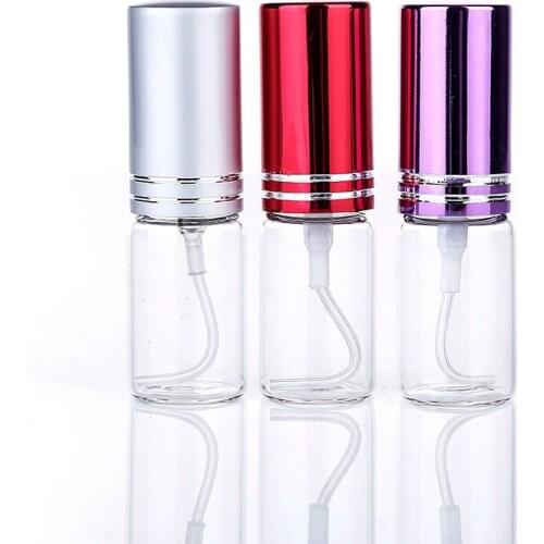 20pcs/lot New Travel Portable Perfume Bottle Spray Bottles sample empty containers atomizer 5ml 10ml Mini refillable bottles
