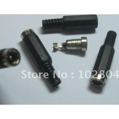 20 pcs Per Lot 5.5x2.1mm DC Power Female Jack Connector Adaptor Plastic Handle