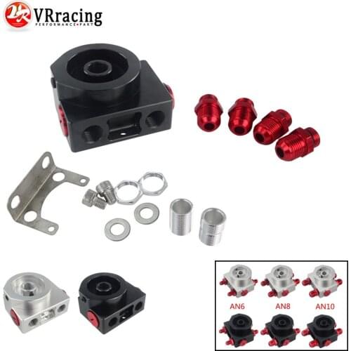 Oil Filter Sandwich Adaptor With Oil filter remote block with thermostat Oil Adapter With AN6 /AN8 /AN10 Fittings VR5675