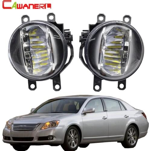 Cawanerl Car Accessories 4000LM Fog Light LED Daytime Running Light DRL White H11 12V For Toyota Avalon 2008 2009 2010
