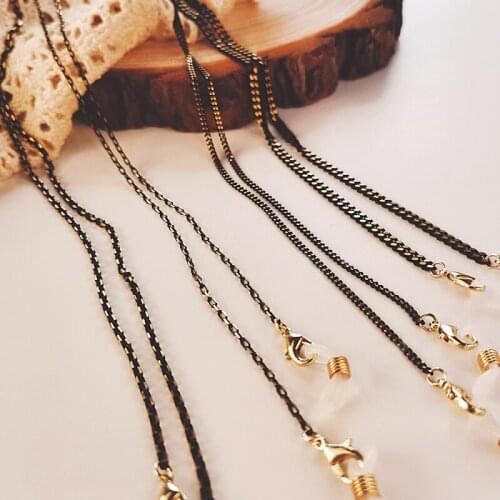 1 Pc fashion Mask Glasses Chains black Sunglasses Holder Mask Hanging Rope unisex dual-use anti-lost lanyard Eyewear Mask chain