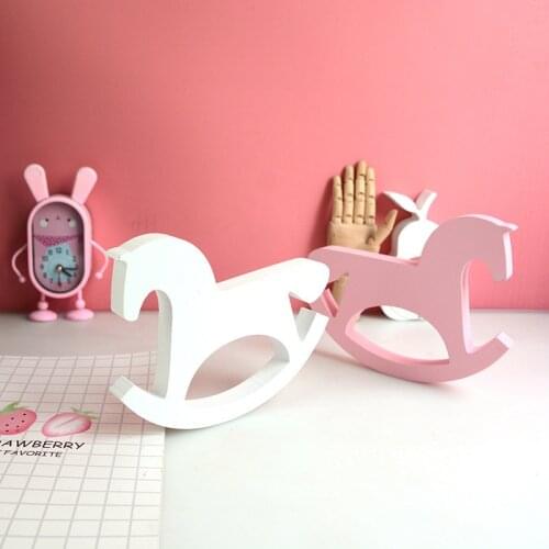 Trojan Shape Solid Wood For Kids Wall Decor Furniture Ornaments Birthday Present Baby Room Photography Props Baby Toys