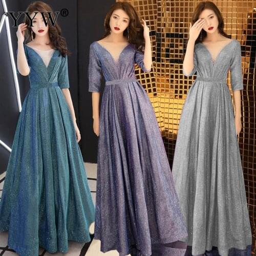 Glitter Wrap Evening Dresses Long Mermaid Dresses Woman Vintage Formal Party Elegant Vestido De Festa Wedding Guest Gowns