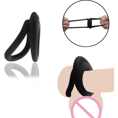 Penis Ring Elastic Scrotal Delay Ejaculation Clitoris Stimulation Chastity Device Cock Ring Sex Adult Toys For Men Sex Products