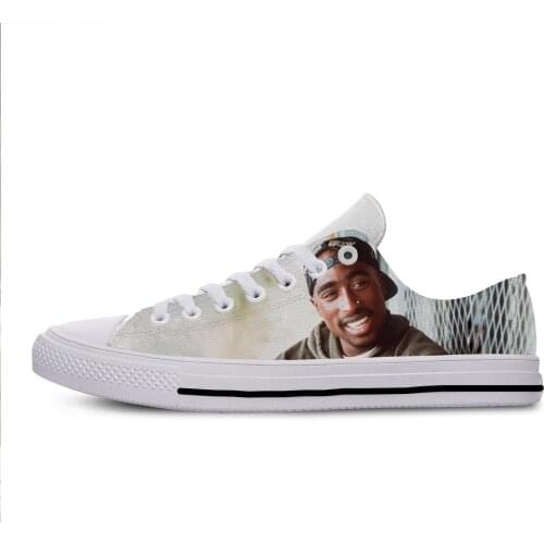 2019 Hot Cool Fashion Pop Funny Hip Hop New Summer High Quality Sneakers Handiness Casual Shoes 3D Printed For Men Women 2Pac