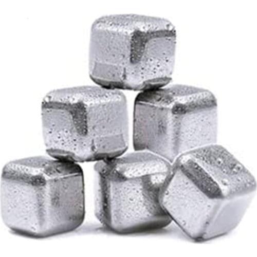 Stainless Steel Ice Cubes, Reusable Chilling Stones for Whiskey Wine, Keep Your Drink Cold Longer, SGS Test Pass