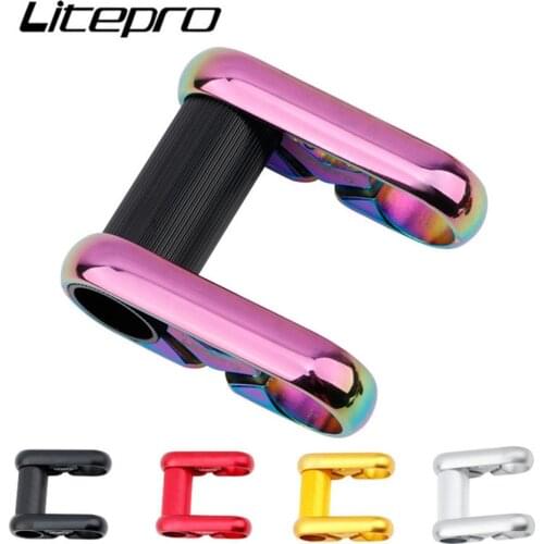 Litepro Dual Stem 25.4MM Bicycle Folding Bike Full Hollow Ultralight 412 SP8 Modified Horizontal Handlebar