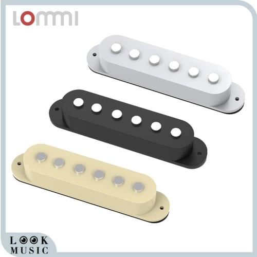 LOMMI Electric Guitar Pickup Single Coil Pickup Guitar Neck Pickup Flat Pole for Electric Guitar ST Guitar 48mm