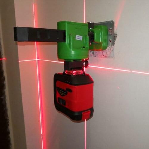 Muli Fukuda Universal Laser Level Wall Bracket 3D Level Wall Hanging Shelf 12 Line Level Electric Fine Tuning Ledge Tool Part