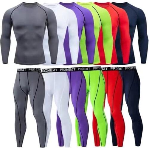 Long Sleeve Running T-shirt Mens Fitness Training Tights Gym Sports Tshirt Jogging Suit Quick Dry Top Sports Brand Men Clothing