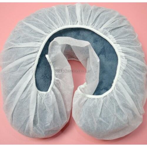 50Pcs Disposable Non-Woven Headrest Pillow Paper Beauty Spa Salon Bed Table Cover Massage Face Cradle Table Head Rest Covers