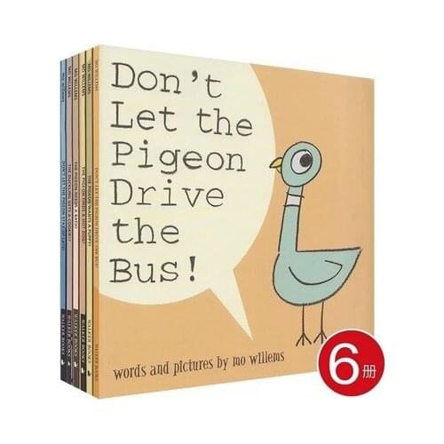 5-8 year 6 book/set don't let the pigeon drive the bus Children English picture story books Childrens Enlightenment English
