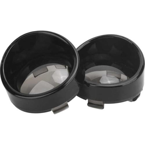 Pair of Turn Signl Light Bezels Indicator Lamp Visor Translucent Clear Lens Accessory for Motorcycle