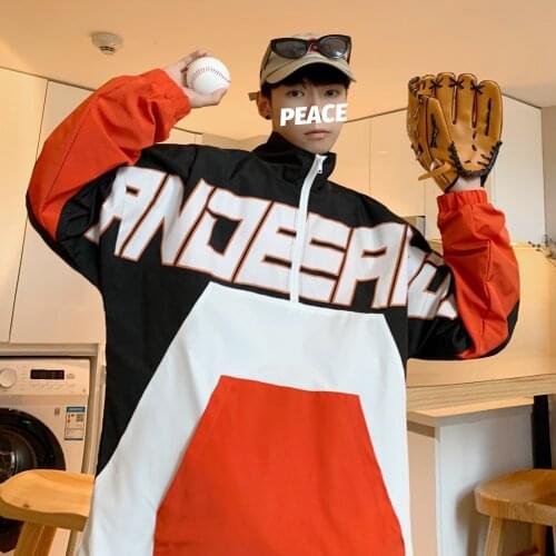 Plus Size 5XL Autumn Zipper Tracksuit Jackets Men Baseball Sport Jacket Hip Hop Patchwork Loose Casual Male Coats Streetwear