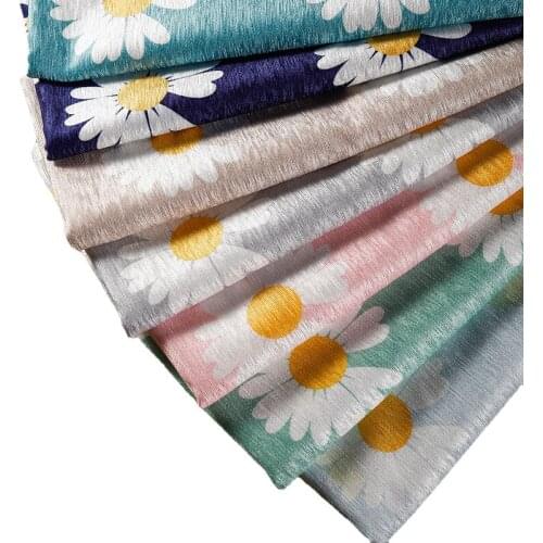 Width 70'' Solid Chenille Fabric By The Yard For Sofa Tablecloth Pillow Material