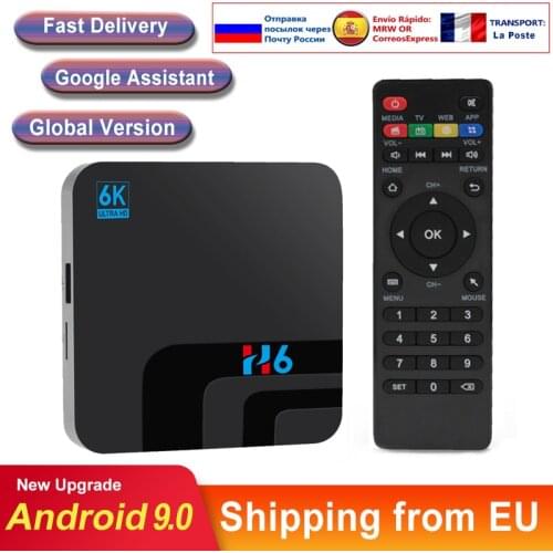 Android tv box H6 TV BOX Smart 6K Ultra HD 4+32G Android 9.0 Movie TV Receiver WIFI android box Media Player tv Set top Box