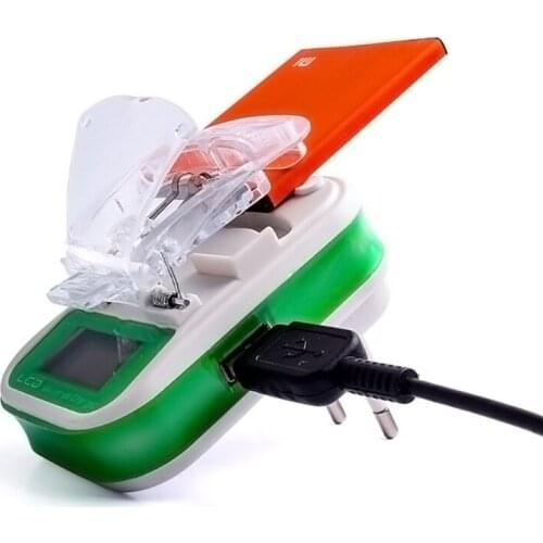 USB Universal Battery Charger LCD Indicator Screen EU/US Plug For Cell Phones USB Charger Samsung Battery Charger Dropship