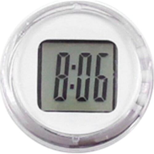 Waterproof Mini Motorcycle Bike Sticky Digital Display Clock Watch Office Decor Motorcycle Accessories