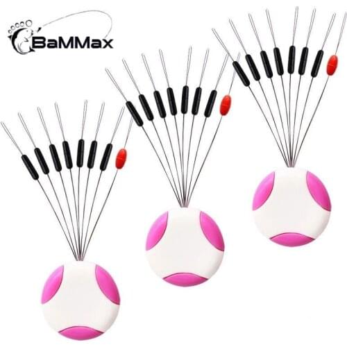 Bammax 2pcs/lot 7+1 Space Bean Fishing Float Bobber Stopper Folat Line Stoppers Bobbe Connector Fishing Line Tackle Accessories