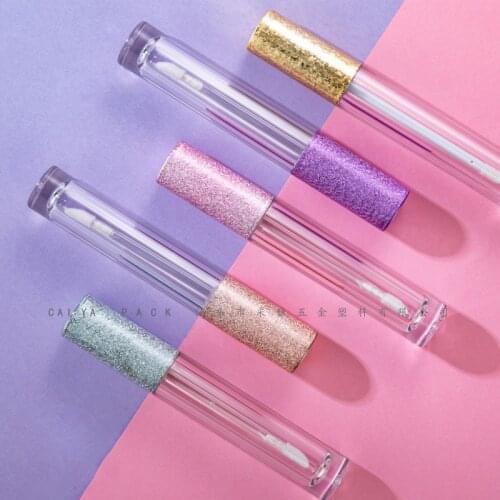 30/50pcs 6ml Lip Gloss Tubes with Wand Empty Plastic Lipstick Brush Tube Container Makeup Tool