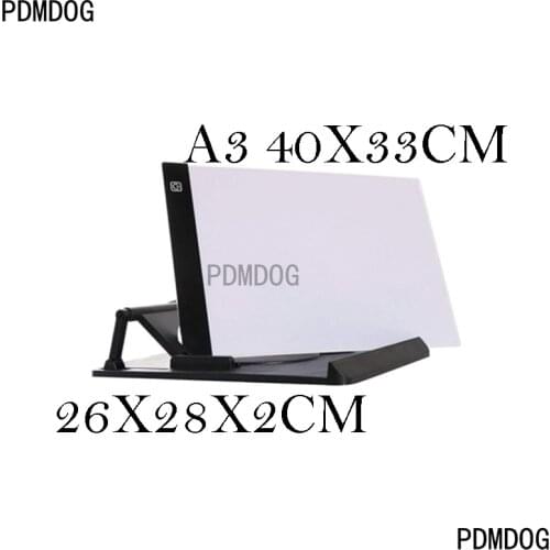 A4 A5 A3 LED Light Pad Artist Light Table Tracing Drawing Board Pad Diamond Painting Embroidery Tools Stand Holder and Clips