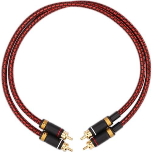 KGUSS RCA two-to-two audio CD amplifier audio double lotus signal line