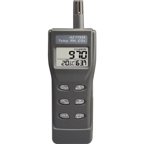 AZ77535 Handheld Carbon Dioxide Detector Gas With Temperature
