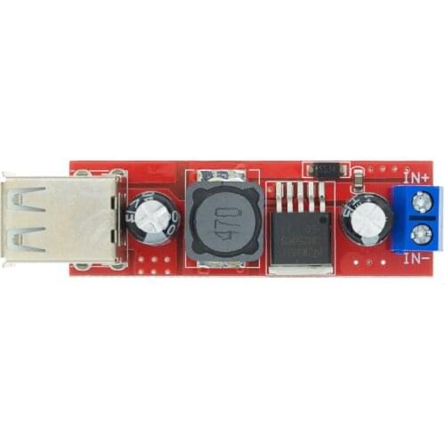DC 6V-40V To 5V 3A Double USB Charge DC-DC Step Down Converter Module For Vehicle Car Charger LM2596 Dual Two USB