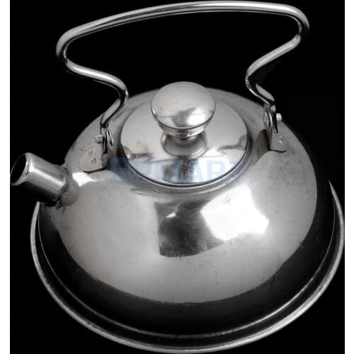 Kids Stainless Steel Kitchen Cookware - Stovetop Teakettle Teapot - Pretend Play Chef Cooking