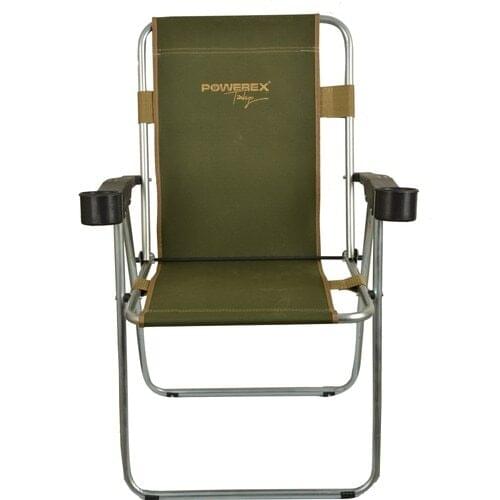 Powerex Dual Bardaklıklı Khaki Camping Chair
