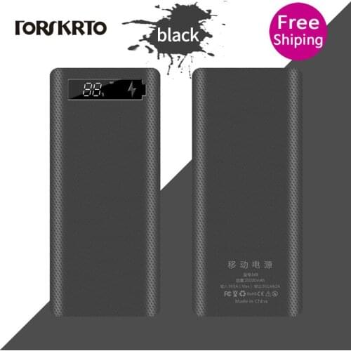 Forskrto Hot sale 5V Dual USB 8*18650 Power Bank Battery Box Mobile Phone Charger DIY Shell Case For iphone6 Plus S6 xiaomi