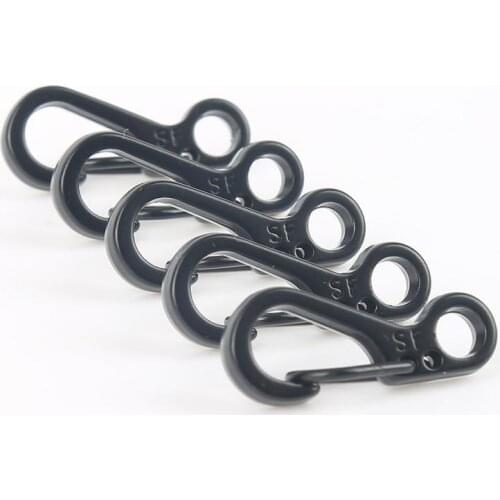 Outdoor Carabineer & Quickdraw 10 pcs/lot Aluminum Alloy Survival Buckle Locking Carabiner Keychain Tools Protable Camping Kit 8