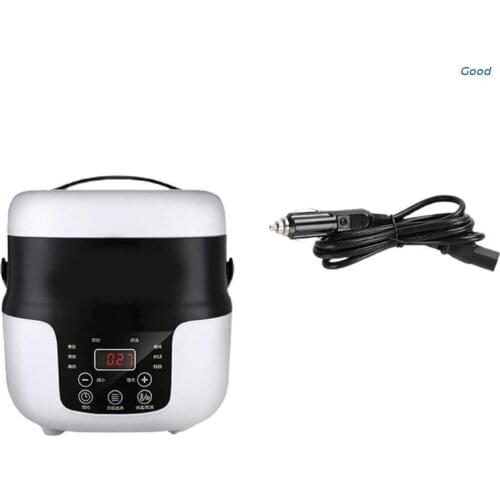 Small Rice Cooker Portable Travel for Car Cooking Heating Keeping Warm-Function