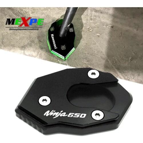 Suitable for Kawasaki ninja650 CNC aluminum alloy parking bracket mat side support foot mat NINJA650 2017 2018 2019 2020