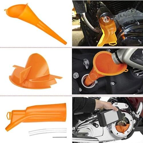 Crankcase Fill Funnel Primary Case Oil Fill Drip-Free Oil Funnel for Motorcycle B36B